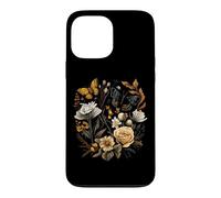 Custodia per iPhone 13 Pro Max Vintage Pressed Flowers Butterflies Floral Boho Wildflowers