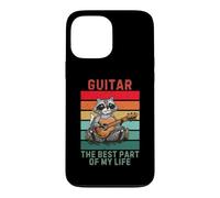 Custodia per iPhone 13 Pro Max Vintage Raccoon La parte migliore della mia vita Amante della chitarra