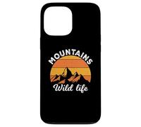 Custodia per iPhone 13 Pro Max Vintage Retro Mountains Outdoor Wildlife Mountain Adventure