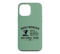 Custodia per iPhone 13 Pro Max Vintage Rocky Mountain National Park Colorado USA Alce