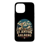 Custodia per iPhone 13 Pro Max Vintage St. Anton am Arlberg Austria Viaggio Landmark Gift