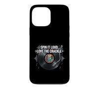 Custodia per iPhone 13 Pro Max Vinyl Record Collector Spin It Loud Love The Crackle