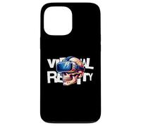 Custodia per iPhone 13 Pro Max Virtual Reality Skull VR Gamer Futuristic Art