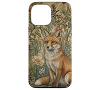 Custodia per iPhone 13 Pro Max Volpe rossa in un vecchio stile inglese giardino vintage