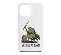 Custodia per iPhone 13 Pro Max We Rise At Dawn Season Spooky Frog Meme Zombie Halloween