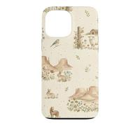 Custodia per iPhone 13 Pro Max Western Meadow Homestead Conigli Sheep Horse Farm Ranch
