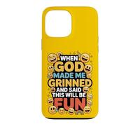 Custodia per iPhone 13 Pro Max When God Made Me Grinned This Will Be Fun Christian