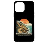 Custodia per iPhone 13 Pro Max Where Redwoods Meet Salt Air California retrò