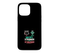Custodia per iPhone 13 Pro Max WiFi Piu Forte Della Mia Volonta Humor Tech