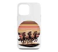 Custodia per iPhone 13 Pro Max Wild Horses Running Free Equestrian Horse Lover