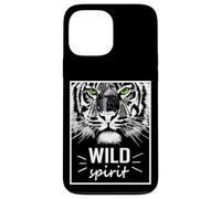 Custodia per iPhone 13 Pro Max Wild Spirit Tiger Quotes Summer Illustration Graphic Design