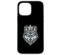 Custodia per iPhone 13 Pro Max Wolf Lone Crown King Pack Howling Howl Wolf Timber