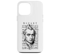Custodia per iPhone 13 Pro Max Wolfgang Amadeus Mozart Spartito Classico Note Vintage