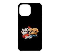 Custodia per iPhone 13 Pro Max Wound Care Crew Leopard Nursing Ferita Ostomia Infermiera WCN RN