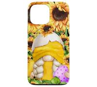 Custodia per iPhone 13 Pro Max Yellow Gnome In Easter Chick Costume For Sunflower Lovers