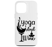Custodia per iPhone 13 Pro Max Yoga E Meditazione Vino Posa Wine Lover Relax