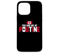 Custodia per iPhone 13 Pro Max You Had Me At Poutine Canadian Fries Canada Flag Home Pride