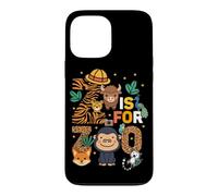 Custodia per iPhone 13 Pro Max Z è per gli animali dello zoo, gita allo zoo nella giungla, simpatica giornata allo zoo Kawaii