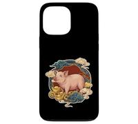 Custodia per iPhone 13 Pro Max Zodiaco Cinese Lucky Pig