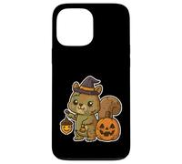 Custodia per iPhone 13 Pro Max Zombie Scoiattolo Strega Cappello Lanterna
