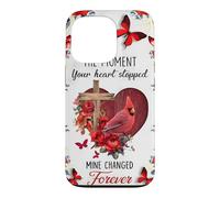 Custodia per iPhone 13 Pro Memorial Cardinal Il momento in cui il tuo cuore si è fermato per sempre Arte