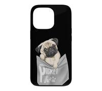 Custodia per iPhone 13 Pro Men's Women's Kids Funny Cool Pocket Pug Pets Graphic Design