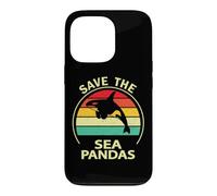 Custodia per iPhone 13 Pro Mens Womens Killer Whale Save The Sea Pandas Orca Lover