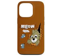 Custodia per iPhone 13 Pro Meow Finding Mouse, Cats & Mice Illustration Graphic Designs