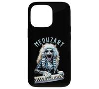 Custodia per iPhone 13 Pro Meowzart Mozart - Tastiera per pianoforte con musica classica divertente
