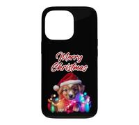 Custodia per iPhone 13 Pro Merry Christmas Puppy - Winter Holiday Dog Graphic