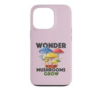 Custodia per iPhone 13 Pro Mi chiedo dove i funghi crescono foraggiamento amante delle vibrazioni della foresta