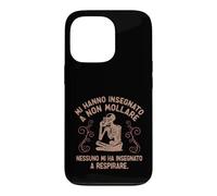 Custodia per iPhone 13 Pro Mi hanno insegnato a respirare... ironica divertente skull