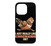 Custodia per iPhone 13 Pro Mi piacciono davvero i polli Ok Farm Easter Egger Pollo