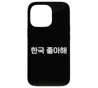 Custodia per iPhone 13 Pro "Mi piace la Corea." Divertente Parola coreana Hangul