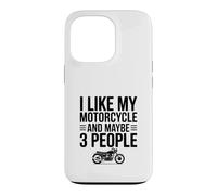 Custodia per iPhone 13 Pro Mi piace la mia moto e forse 3 persone