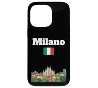 Custodia per iPhone 13 Pro Milano souvenir Italia viaggio Milano vacanza bandiera italiana