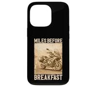 Custodia per iPhone 13 Pro Miles Before Breakfast Moto Adventure Design