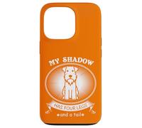 Custodia per iPhone 13 Pro Miniature Schnauzer My Dog is My Shadow Funny Pet Dog Lover