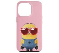 Custodia per iPhone 13 Pro Minions Cute Bob In Love Heart Shaped Glasses Portrait
