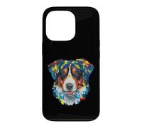 Custodia per iPhone 13 Pro Montagna bernese geometrico pop art primo piano ritratto faccia