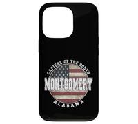 Custodia per iPhone 13 Pro Montgomery Alabama, bandiera americana vintage