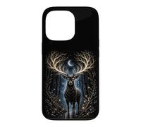 Custodia per iPhone 13 Pro Moonlit Mystic Deer Fantasy Foresta Grafica
