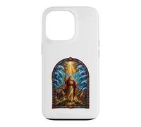 Custodia per iPhone 13 Pro Mosè Mar Rosso Scena Biblica Mosaico Gotico Arte Sacra Fede