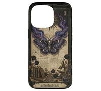 Custodia per iPhone 13 Pro Moth Sun Dark Gothic Crescent Moon Skull