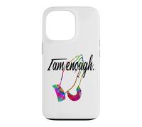 Custodia per iPhone 13 Pro MOTIVATIONAL " I AM ENOUGH " Colorful Praying Hands
