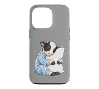 Custodia per iPhone 13 Pro Mucca che dorme in pigiama carino sonno