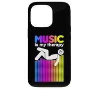 Custodia per iPhone 13 Pro Music Is My Therapy Equalizzatore DJ Arcobaleno Ingegnere del suono