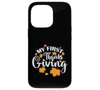 Custodia per iPhone 13 Pro My First Thank Giving USA America Holiday