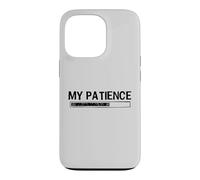 Custodia per iPhone 13 Pro My Patience Loading Bar Sarcastic Funny Humor
