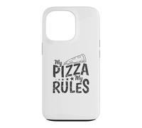 Custodia per iPhone 13 Pro My Pizza My Rules Italiano e Formaggio
